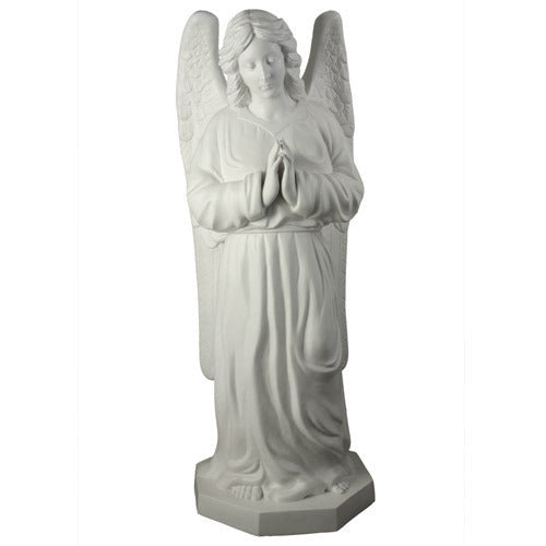 Angel from the Bronx 56 inch statue, white finish