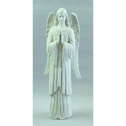 Angel of Prayer 61 inch statue, white finish