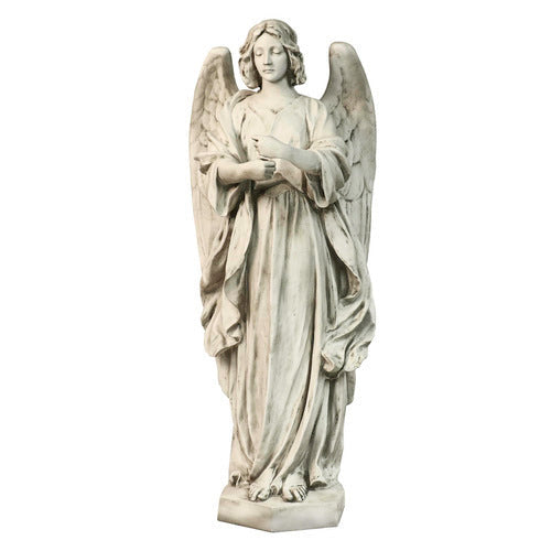 Angel for Lantern 48 inch statue, white finish