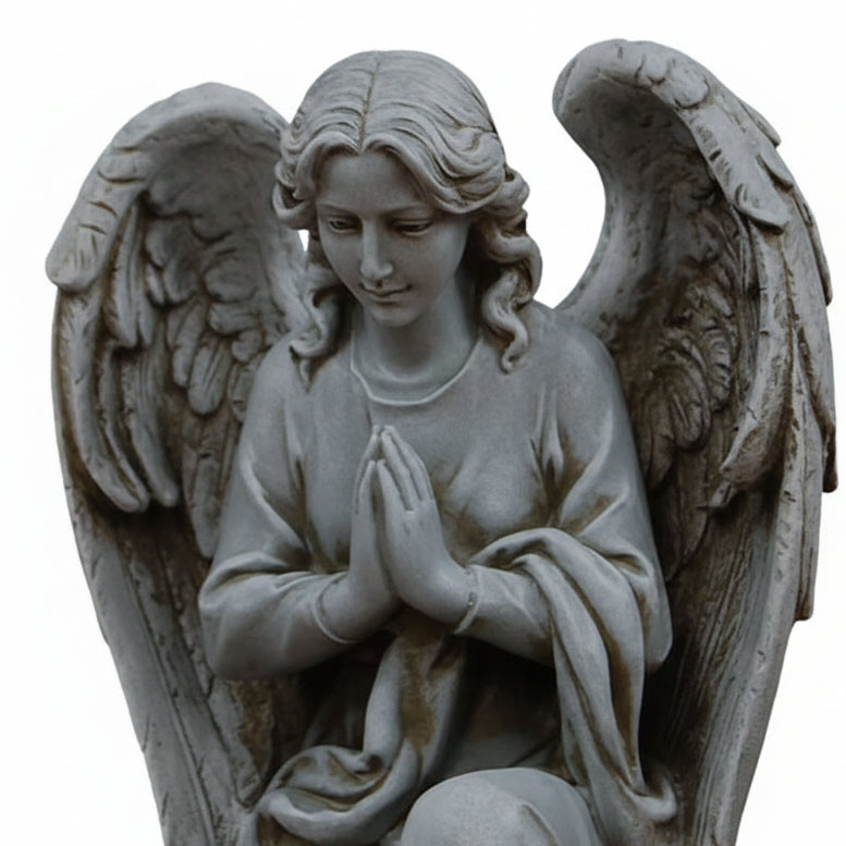 Pair of Praying Adoring Angel Statues