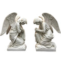 Pair of Fiberglass Kneeling Angels (Heads Down)