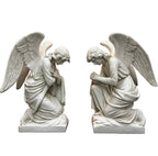 Pair of Fiberglass Kneeling Angels (Heads Down)