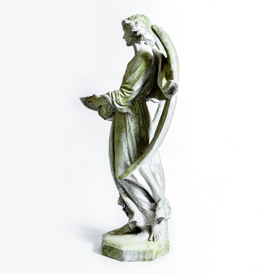 Angel's Gift 60 inch statue, fiber stone finish