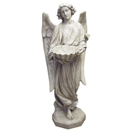 Angel's Gift 60 inch statue, white finish