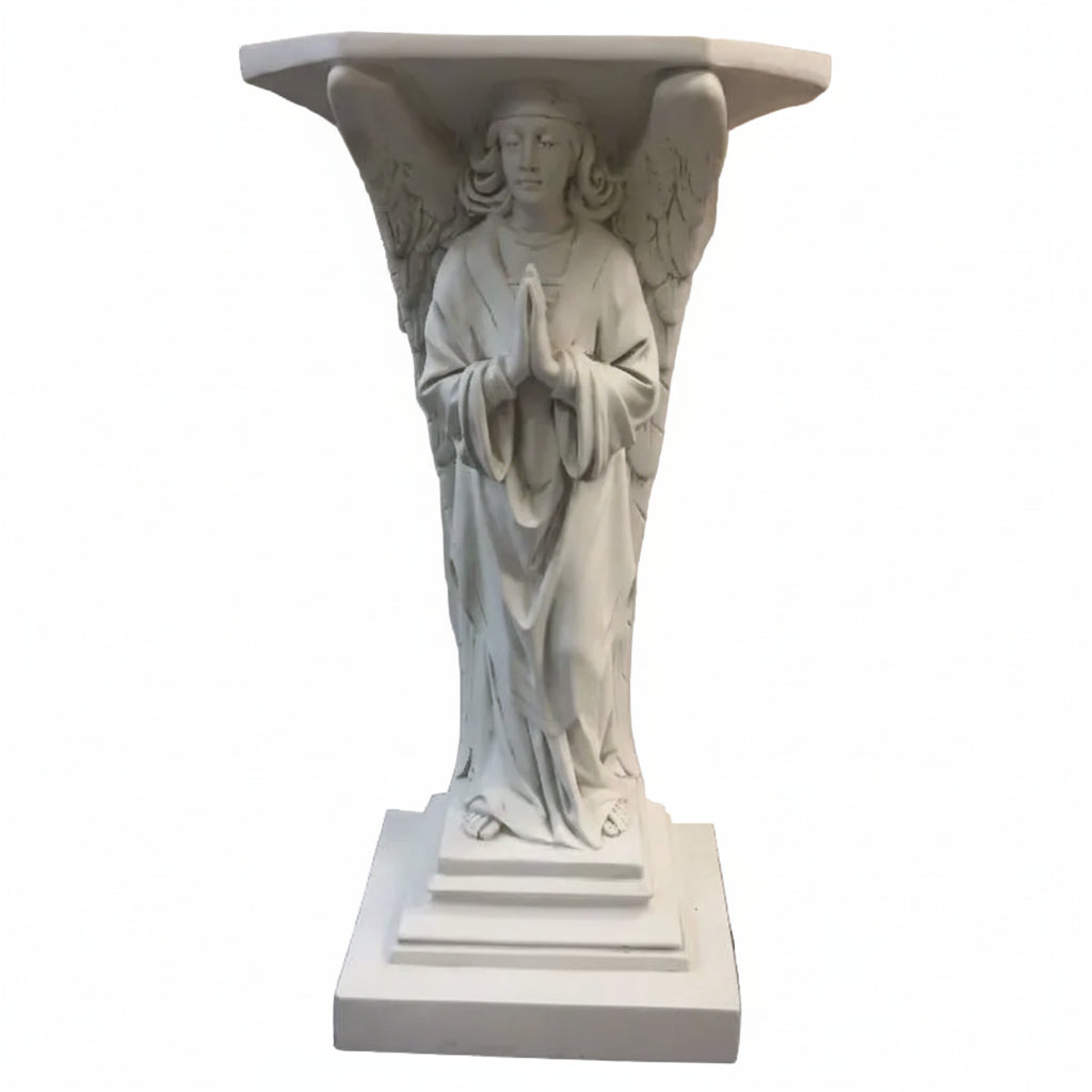 Crossed Hands Angel Pedestal, Credence Table