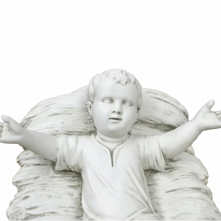Fiberglass Baby Jesus in Manger (For Nativity)