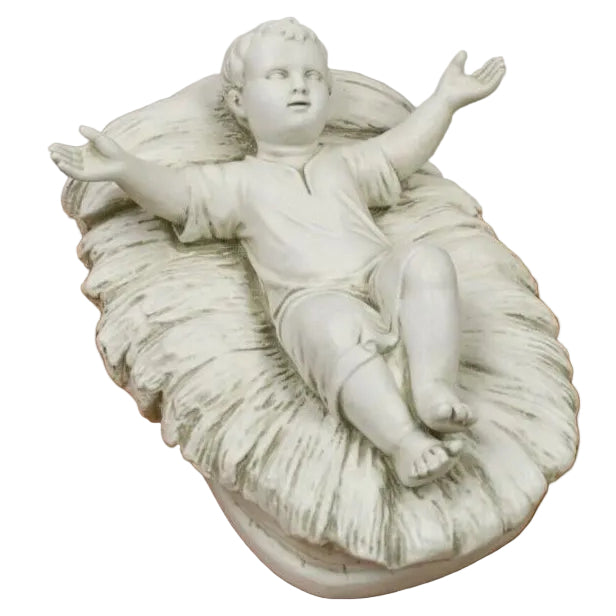Fiberglass Baby Jesus in Manger (For Nativity)