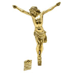 H-382 Solid Brass Corpus for your Crucifix, 10 1/4" ht.