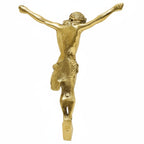 H-382 Solid Brass Corpus for your Crucifix, 10 1/4" ht.