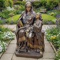 Large Bronze Statue of St. Ann with Child Mary
