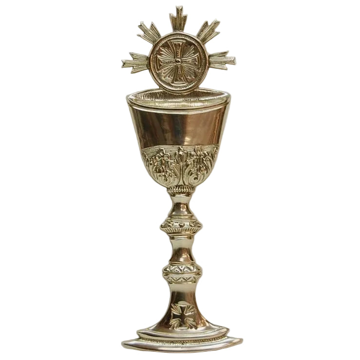 H-393 Brass Chalice Ornamental Symbolism