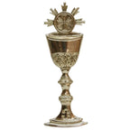 H-393 Brass Chalice Ornamental Symbolism