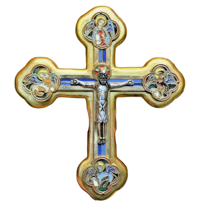 H-310 Baked Enamel Wall Crucifix