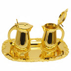 H-359G Gold Plated Cruet Set with Tray