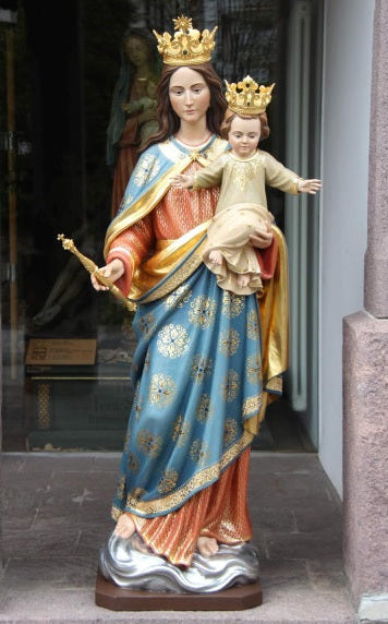 Wood Carved Statue of Mary, Help of Christians (FSMC35)