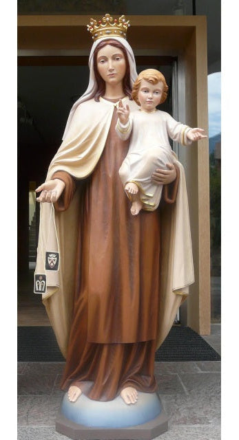 Wood Carved Statue of Our Lady of Mt. Carmel (FSMC45)