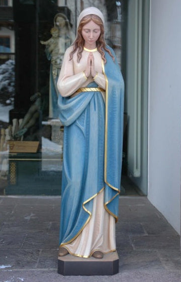 Wood Carved Statue of Mary (FSOL01)