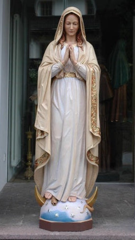 Wood Carved Statue of Mary (FSOL05)