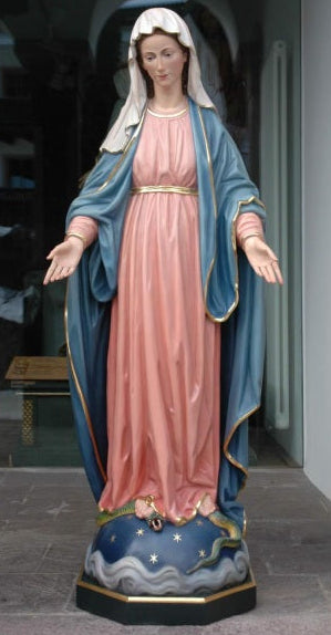 Wood Carved Statue of Mary, Our Lady of Grace (FSOL08)