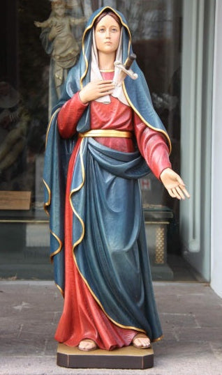 Wood Carved Statue of Mary, Our Lady of Sorrows (FSOL31)