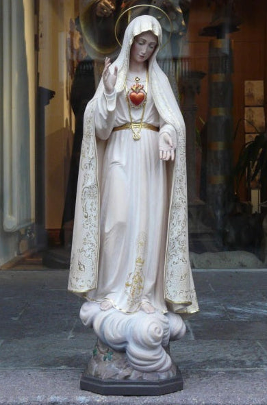 Wood Carved Statue of Our Lady of Fatima (FSOL43)