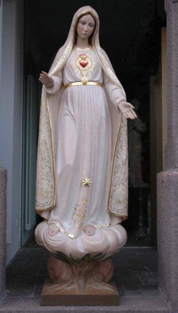 Wood Carved Statue of Our Lady of Fatima (FSOL44)