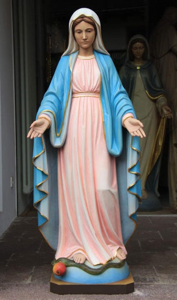Wood Carved Statue of Mary, Our Lady of Grace (FSOL55)