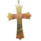 H-7615G Gold Plated IHS Bishops Pectoral Cross