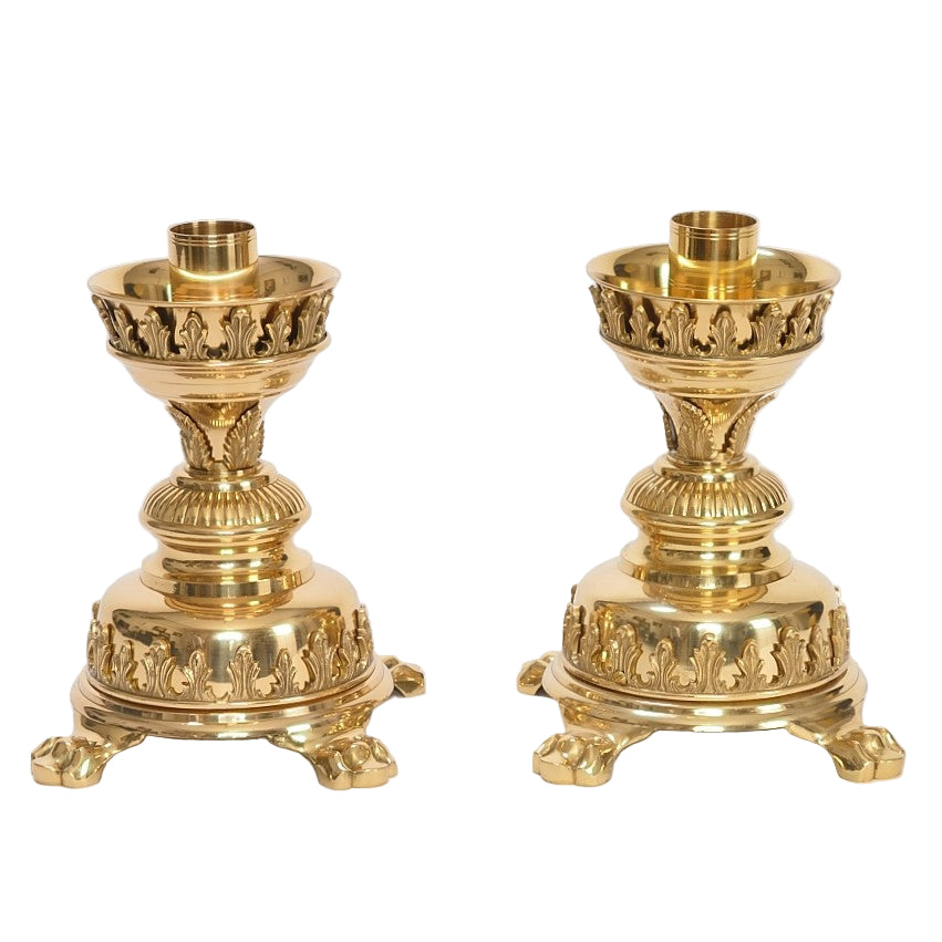H-108 Romanesque Candlestick 8.5" Fynders Keepers