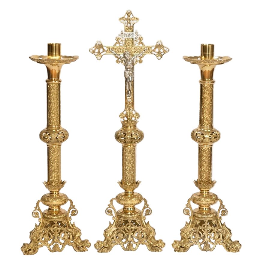 H-143 30" candlesticks Fynders Keepers