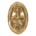 H-268 Large Saint Joseph Wall/Altar Plaque in Solid Brass Fynders Keepers
