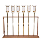 H-311 Set of 6 Torches with Wood Stand Fynders Keepers