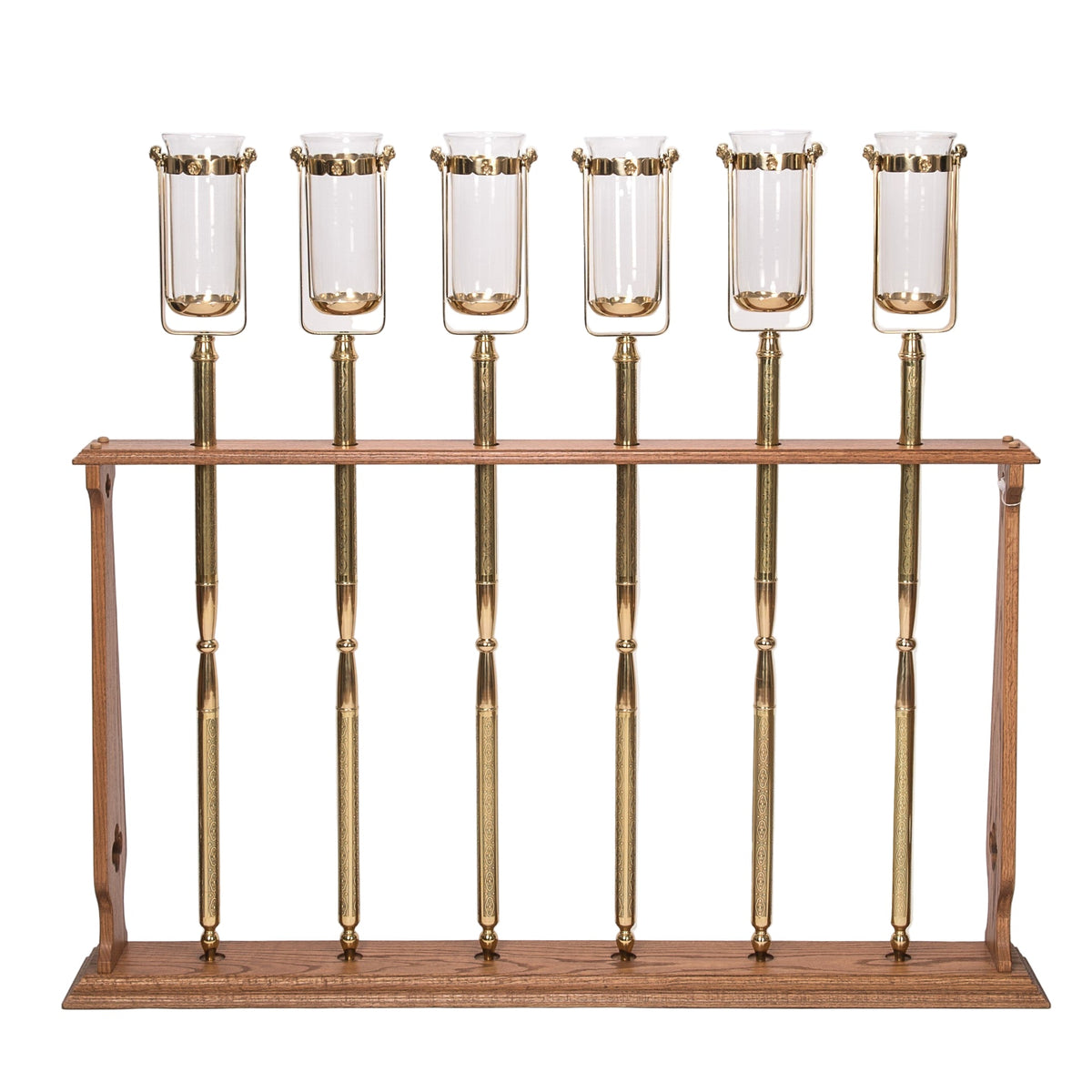 H-311 Set of 6 Torches with Wood Stand Fynders Keepers