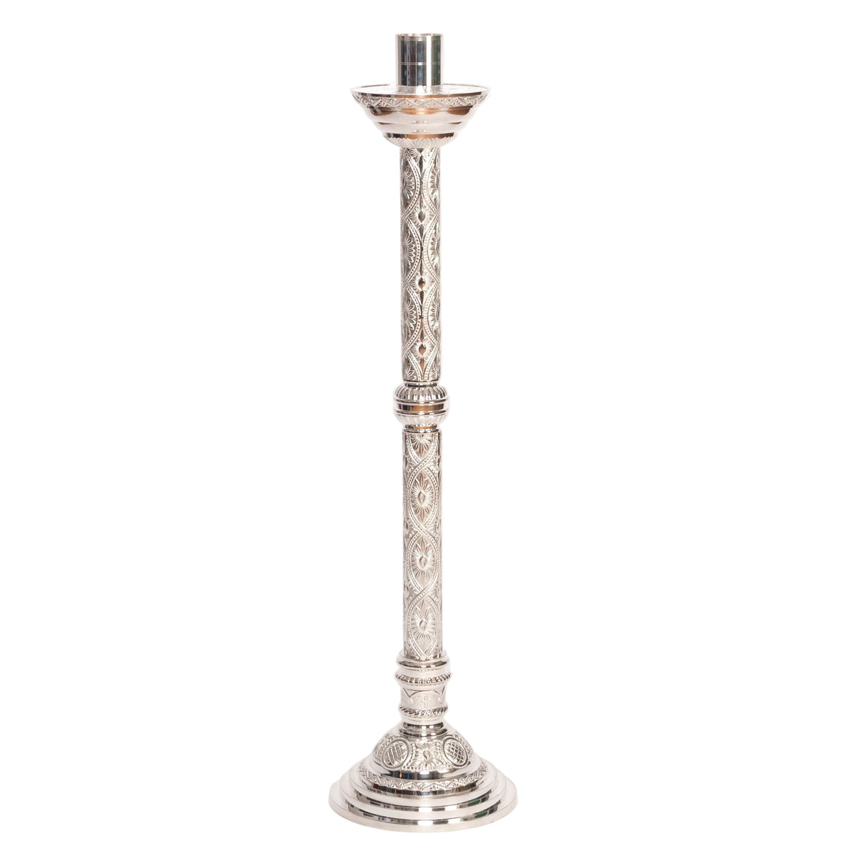 H-98PAS Silver Paschal Candlestick Fynders Keepers