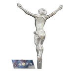 H-143CINRI Silver Plated Corpus for your Crucifix, 8 1/2" ht.