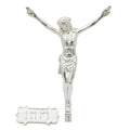 H-35CINRI Silver Plated Corpus for your Crucifix, 6 1/2" ht.