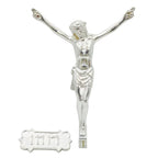 H-35CINRI Silver Plated Corpus for your Crucifix, 6 1/2" ht.