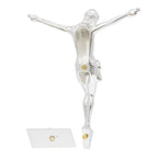H-5CINRI Silver Plated Corpus for your Crucifix, 9" ht.