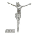 H-5CINRI Silver Plated Corpus for your Crucifix, 9" ht.