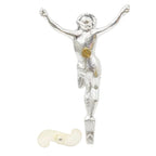 H-60CINRI Silver Plated Corpus for your Crucifix, 4 1/2" ht.