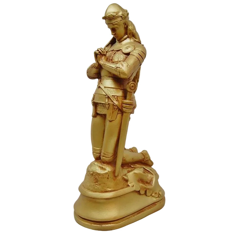 Fiberglass Statue of Joan of Arc, 20" ht.