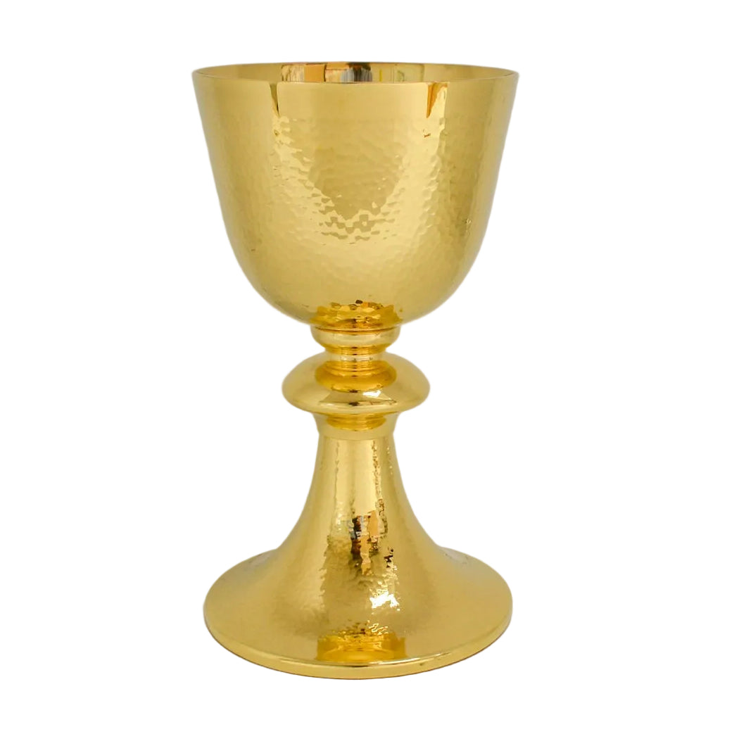 H-2000HG Hammered Gold Marian Communion Cup