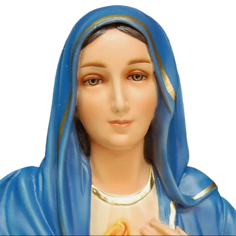 Hand Painted Fiberglass Wall Plaque of Mary
