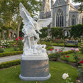 Large 8 ft. Marble Statue of St. Michael the Archangel