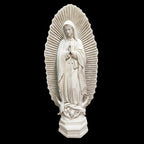 Our Lady of Guadalupe with Sunburst 56 inch statue, white finish