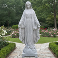 Large Marble Statue of Mary, Our Lady of Grace