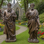 Bronze statues of St. Peter and St. Paul