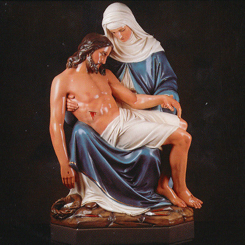 Pietà statue, 53 inch, color finish