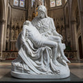Large Marble Statue of The Pieta