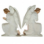 Pair of Fiberglass Kneeling Angel Wall Plaques